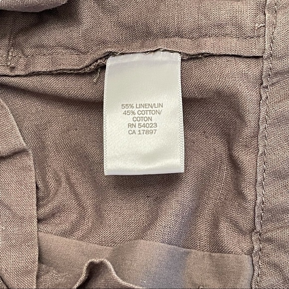 BANANA REPUBLIC FACTORY paper bag, tie waist, taupe shorts - Picture 5 of 5